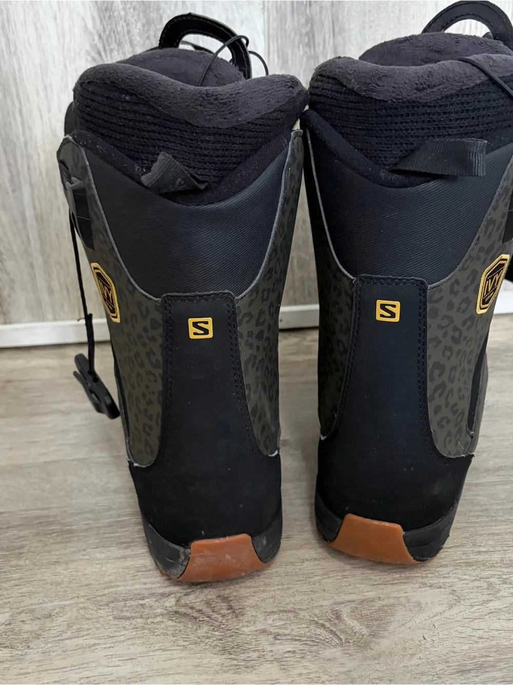 Salomon Ivy Boa SJ snowboarding boots Leopard women's 7 Excellent